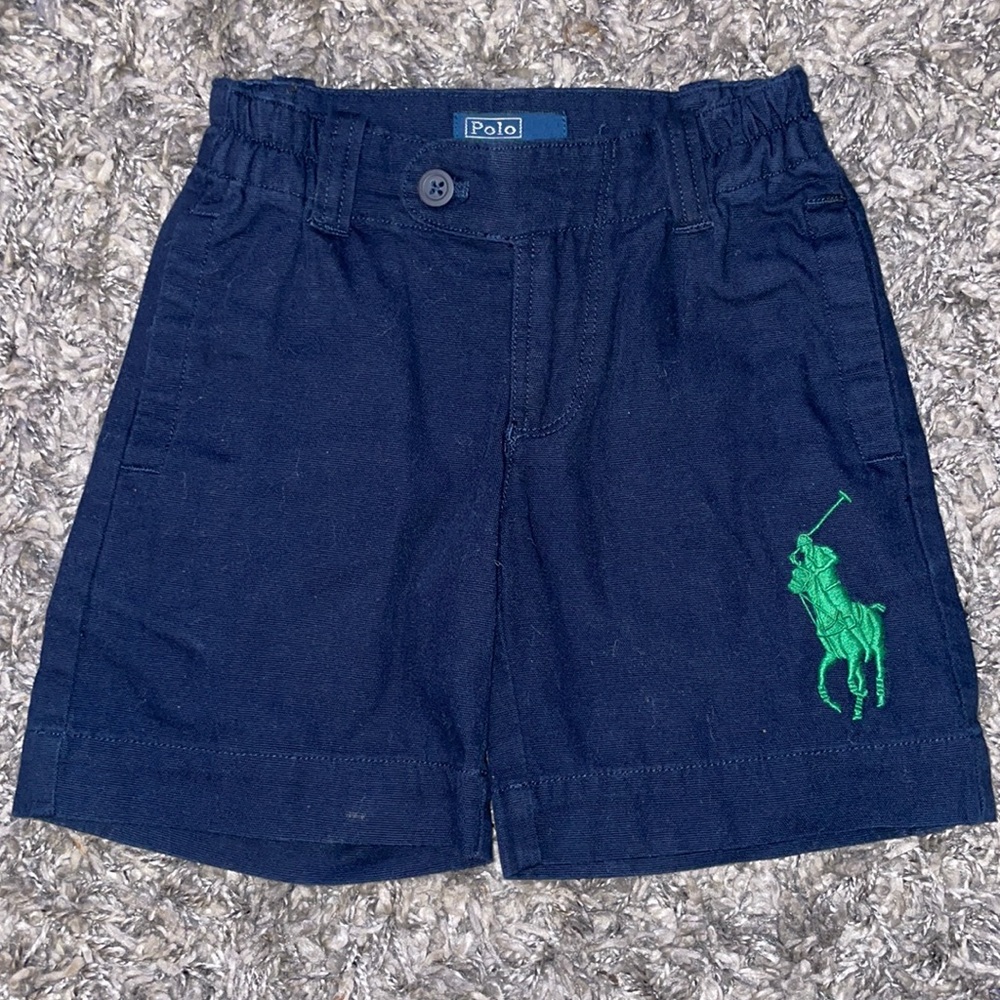 🐎Navy Polo Ralph Lauren shorts with large logo